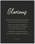 Glorious Word of Intention Framed print 40x50 cm / 16x20″ Black frame Carbon paper
