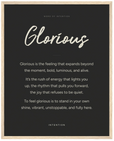 Glorious Word of Intention Framed print 40x50 cm / 16x20″ Wood frame Carbon paper