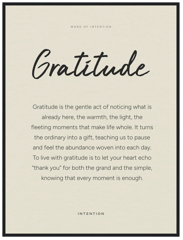 Gratitude