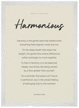 Harmonious Word of Intention Framed print A3 (29.7 x 42 cm) White frame Linen paper