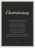 Harmonious Word of Intention Framed print 50x70 cm / 20x28″ White frame Carbon paper