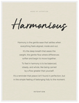 Harmonious Word of Intention Framed print 30x40 cm / 12x16″ White frame Linen paper