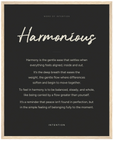 Harmonious Word of Intention Framed print 40x50 cm / 16x20″ Wood frame Carbon paper