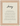 Jazzy Word of Intention Framed print 13x18 cm / 5x7″ Wood frame Linen paper