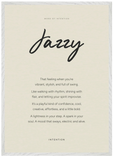 Jazzy Word of Intention Framed print A1 (59.4 x 84.1 cm) White frame Linen paper