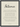 Patience Word of Intention Framed print A2 (42 x 59.4 cm) Black frame Linen paper