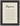 Presence Word of Intention Framed print A3 (29.7 x 42 cm) Black frame Linen paper