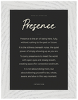 Presence Word of Intention Framed print A2 (42 x 59.4 cm) White frame Carbon paper