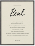 Real Word of Intention Framed print 60x80 cm / 24x32″ Black frame Linen paper
