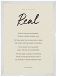 Real Word of Intention Framed print A3 (29.7 x 42 cm) White frame Linen paper