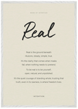 Real Word of Intention Framed print A1 (59.4 x 84.1 cm) White frame Linen paper