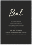 Real Word of Intention Framed print 50x70 cm / 20x28″ Black frame Carbon paper