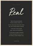 Real Word of Intention Framed print 70x100 cm / 28x40″ Wood frame Carbon paper