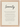 Serenity Word of Intention Framed print 21x29.7 cm / 8x12" Wood frame Linen paper