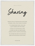 Sharing Word of Intention Framed print 60x80 cm / 24x32″ White frame Linen paper
