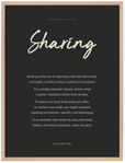 Sharing Word of Intention Framed print 60x80 cm / 24x32″ Wood frame Carbon paper