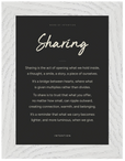 Sharing Word of Intention Framed print 13x18 cm / 5x7″ White frame Carbon paper