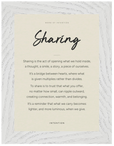 Sharing Word of Intention Framed print 13x18 cm / 5x7″ White frame Linen paper