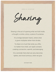 Sharing Word of Intention Framed print 30x40 cm / 12x16″ Wood frame Linen paper