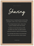 Sharing Word of Intention Framed print A3 (29.7 x 42 cm) Wood frame Carbon paper