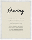 Sharing Word of Intention Framed print 40x50 cm / 16x20″ White frame Linen paper