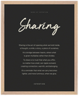 Sharing Word of Intention Framed print 40x50 cm / 16x20″ Wood frame Carbon paper