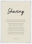 Sharing Word of Intention Framed print A2 (42 x 59.4 cm) White frame Linen paper