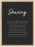 Sharing Word of Intention Framed print A2 (42 x 59.4 cm) Wood frame Carbon paper