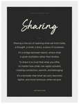 Sharing Word of Intention Framed print 13x18 cm / 5x7″ White frame Carbon paper