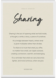 Sharing Word of Intention Framed print A3 (29.7 x 42 cm) White frame Linen paper