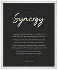 Synergy Word of Intention Framed print 40x50 cm / 16x20″ White frame Carbon paper