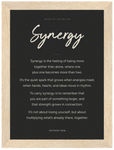Synergy Word of Intention Framed print A1 (59.4 x 84.1 cm) Wood frame Carbon paper