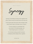 Synergy Word of Intention Framed print A1 (59.4 x 84.1 cm) Wood frame Linen paper
