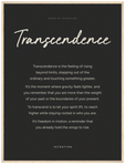 Transcendence Word of Intention Framed print 60x80 cm / 24x32″ Wood frame Carbon paper