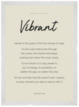 Vibrant Word of Intention Framed print A3 (29.7 x 42 cm) White frame Linen paper