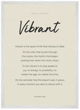 Vibrant Word of Intention Framed print A2 (42 x 59.4 cm) White frame Linen paper