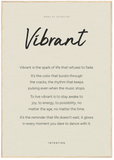 Vibrant Word of Intention Framed print A1 (59.4 x 84.1 cm) Wood frame Linen paper